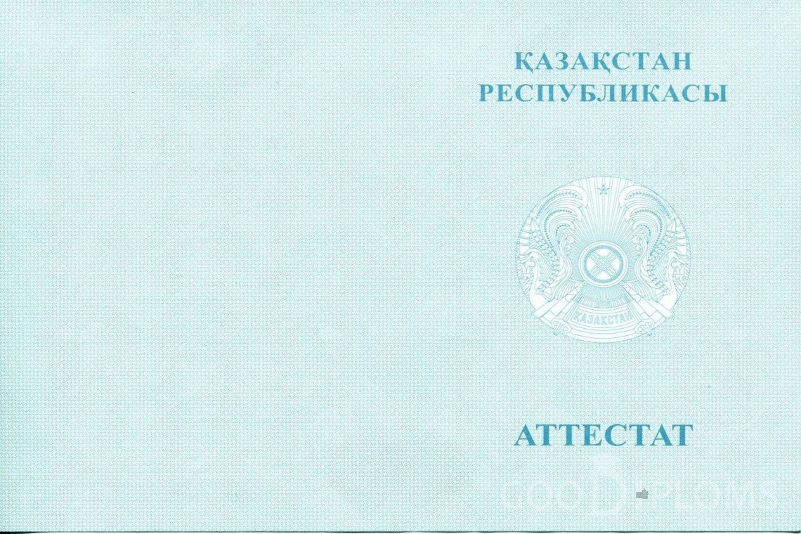 Казахский аттестат за 11 класс - Обратная сторона- Киев